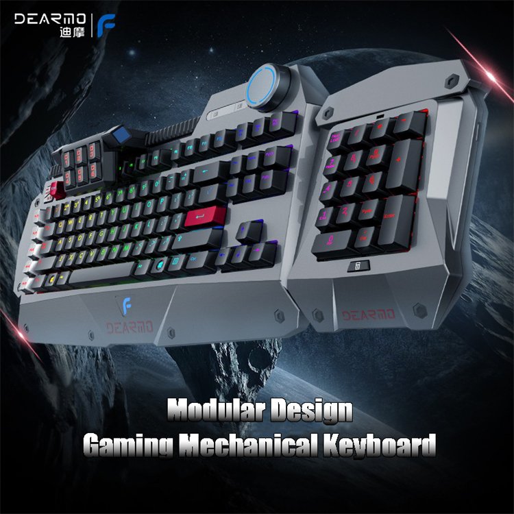 DEARMO F4 Hot Selling Rgb Backlit 116 Keys Gaming Mechanical Keyboard