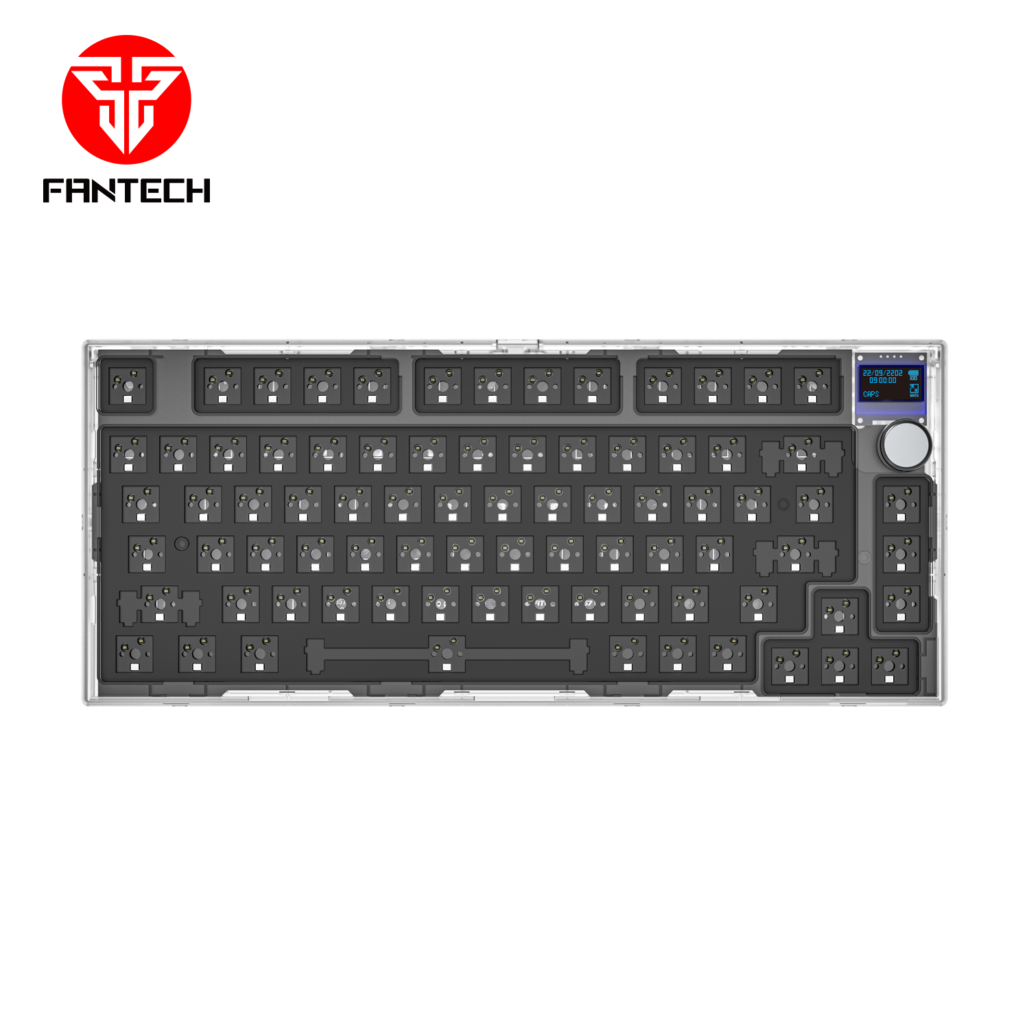 FANTECH MK910 Barebone RGB Hot-Swaple Mechanical Keyboard MAXPFIT61 75% Dual Mode Gaming Keyboard
