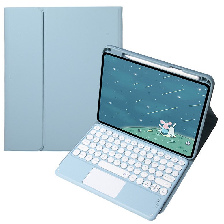 FOR 2024IPAD AIR 11inch Protective cover Round hattouch control Bluetooth keyboard AIR6/5/4 with a slot case