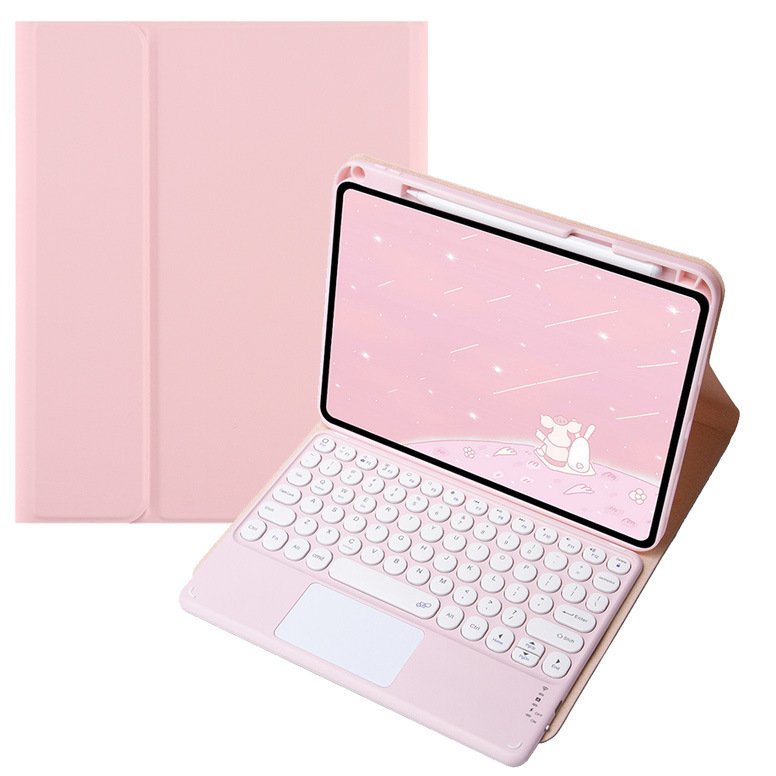 FOR 2024IPAD AIR 11inch Protective cover Round hattouch control Bluetooth keyboard AIR6/5/4 with a slot case