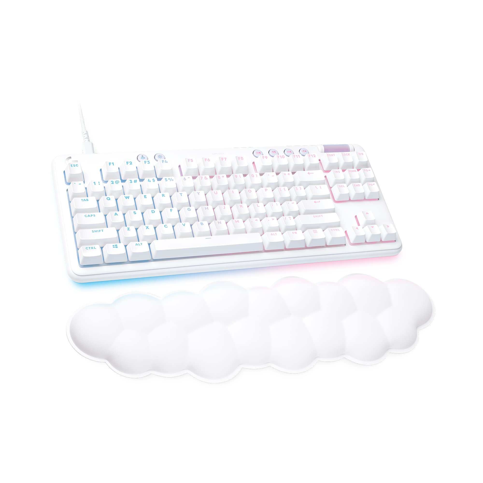 Logitech G715 Wireless Mechanical Gaming Keyboard with LIGHTSYNC RGB, LIGHTSPEED, Linear Switches (GX Red)