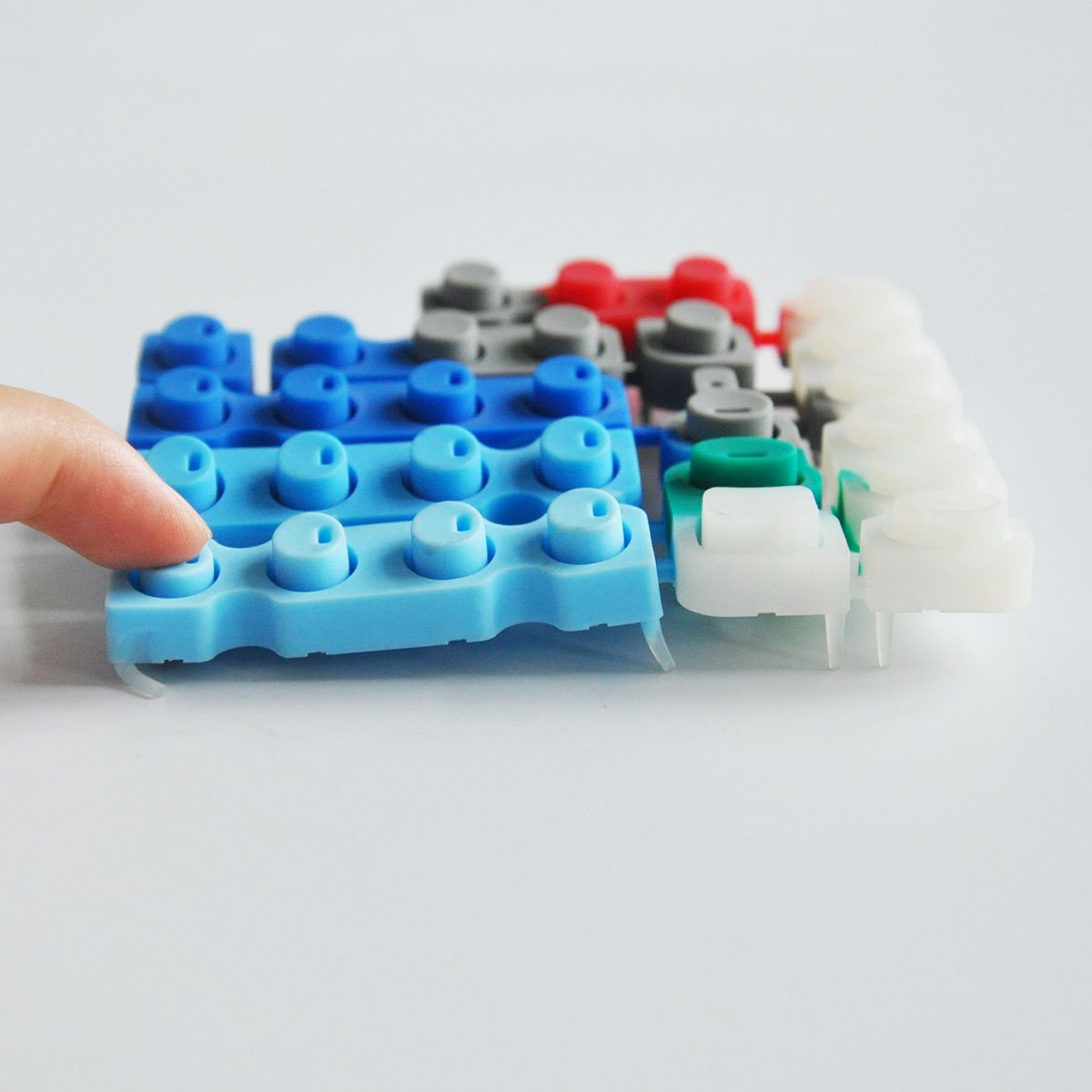 Liquid Rubber Moulding Custom Waterproof Membrane Switch Circuit Silicone Keyboard