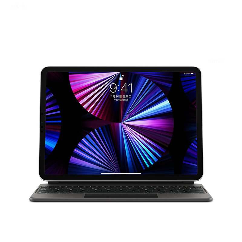Allkei Newest Original Magnetic Leather Wireless Touchpad Keyboard 11-12.9 Inch Tablet Cases Enclosure for iPad Pro 2021
