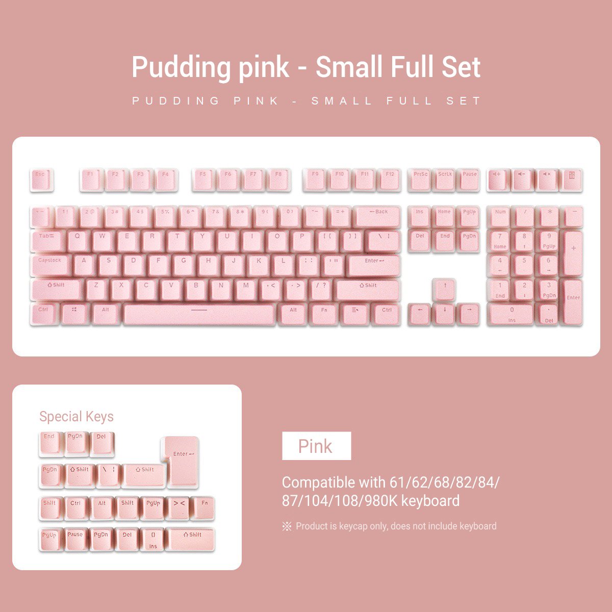 129 Keys PBT Double Shot Keycap For Mx Switch Mechanical Keyboard Keycap OEM Profile ISO Layout RGB Backlit Pudding Keycaps