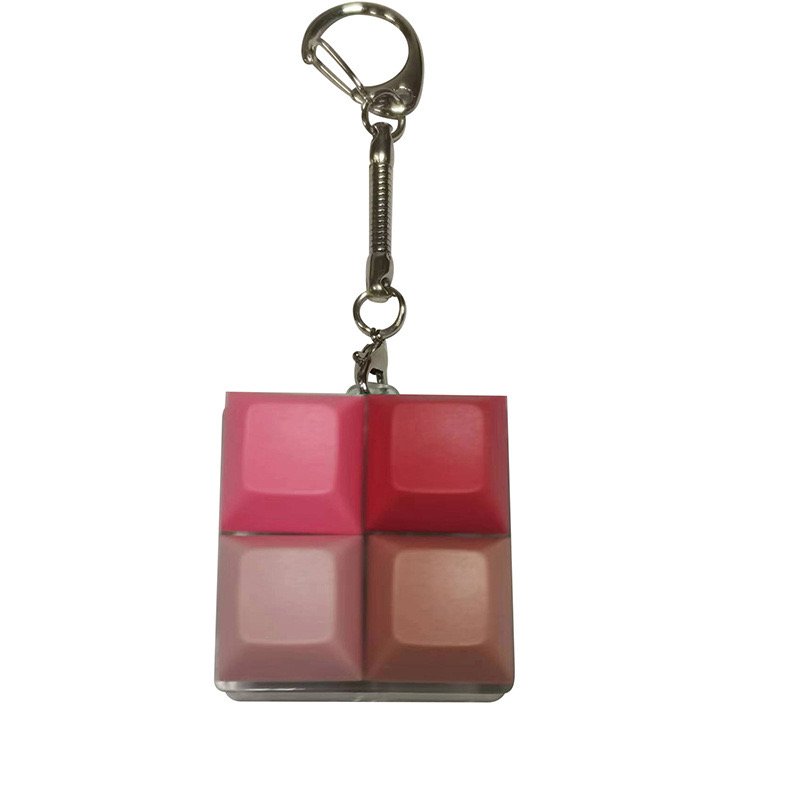Promotional gift keychain square color XDA key cap keychain mechanical keyboard shaft tester fingertip decompression keychain