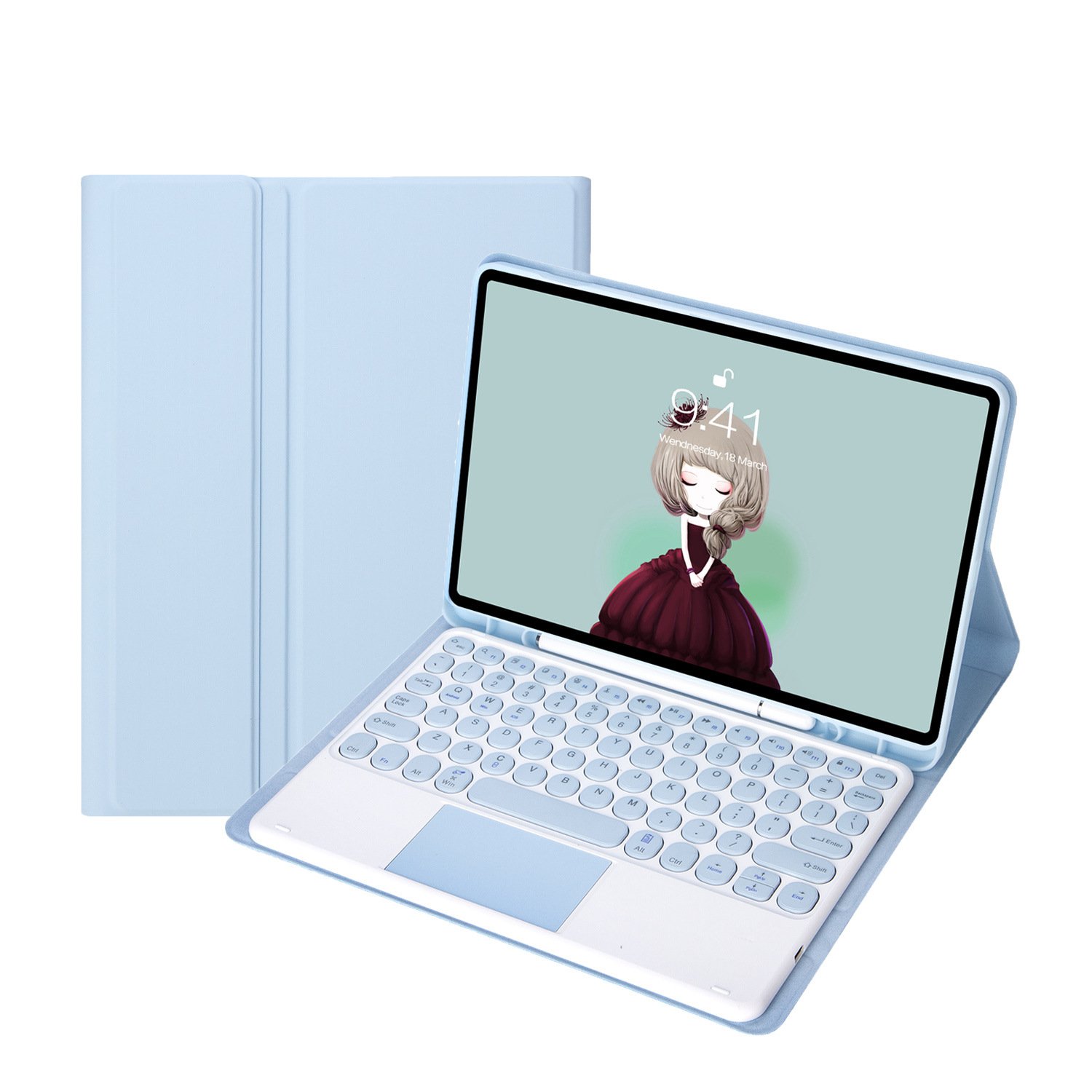 Suitable for the 10th generation circular part cover protector of the 2024 iPad 10.9.7-inch magnetic Bluetooth keyboard, air 5