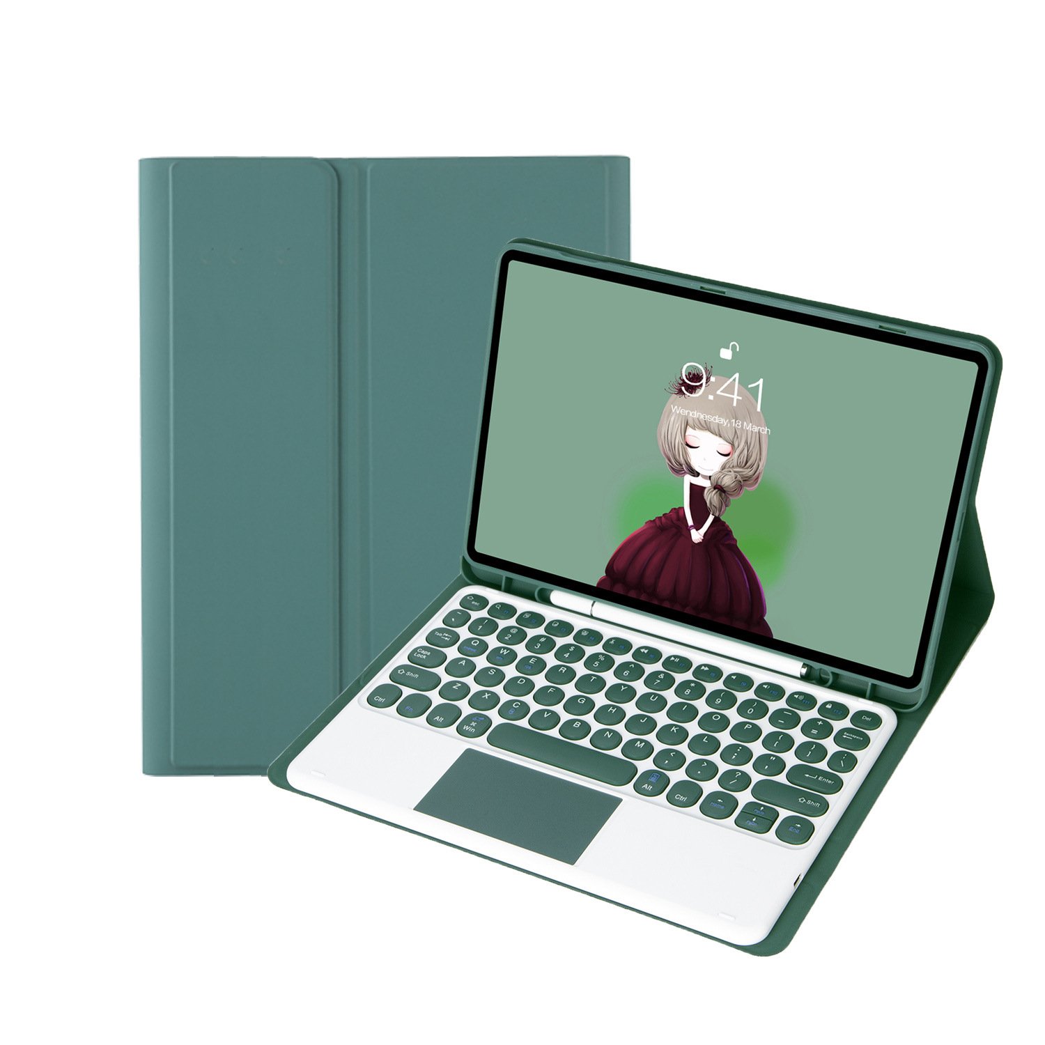 Suitable for the 10th generation circular part cover protector of the 2024 iPad 10.9.7-inch magnetic Bluetooth keyboard, air 5