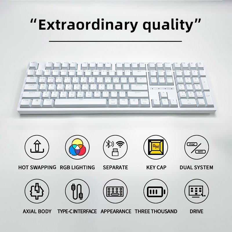 High Quality Wholesale Sale In Bulk Custom Compact Low Profile Sleek Appearance Gaming Keyboard Mechanical