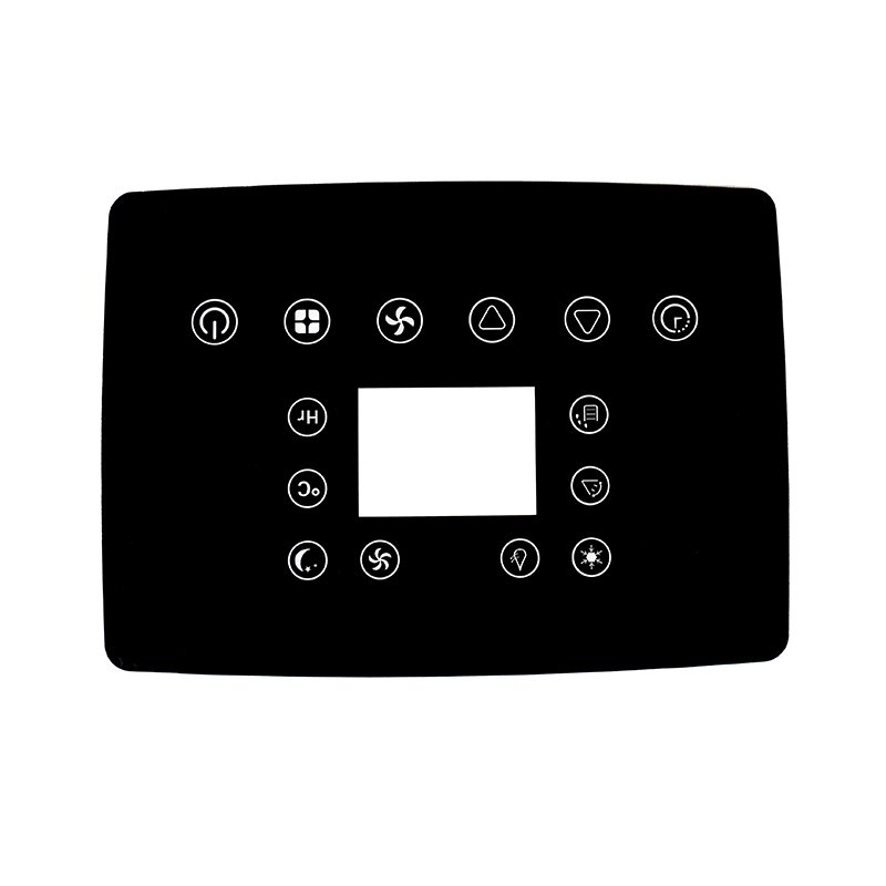 Custom Designed Lexan PC Label Sticker Low MOQ Membrane Button Keypad Keyboard Switch LED Illuminated Key Pad Graphic Overlay