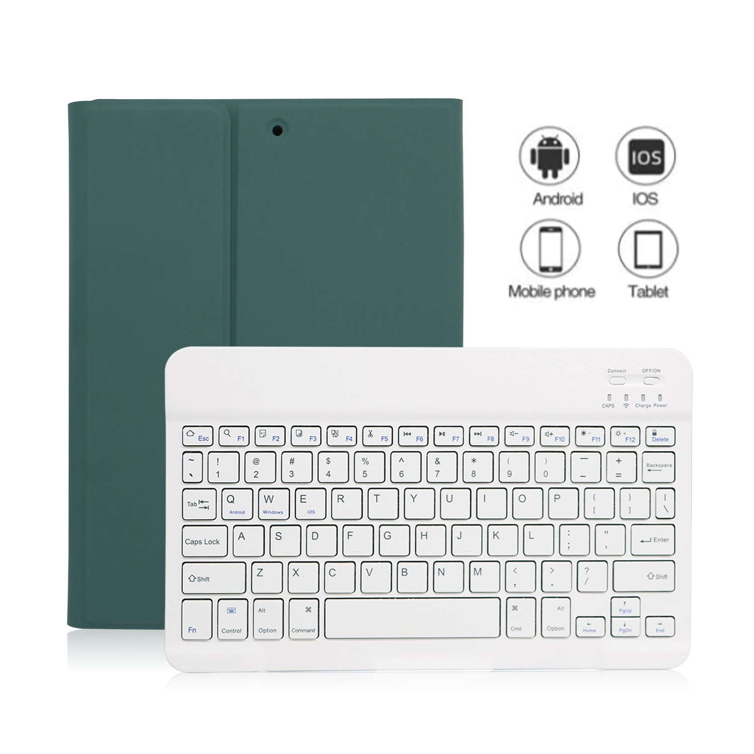 Detachable Wireless Keyboard with Magnetic Protective Cover with Pencil Holder for iPad Air 4/5 10.9", Keyboard Case for iPad