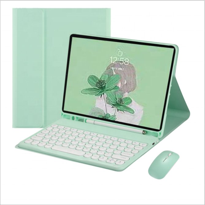 Hot Selling Universal Wireless Keyboard case with mouse For Samsung Galaxy tab 10 inch 11 inch