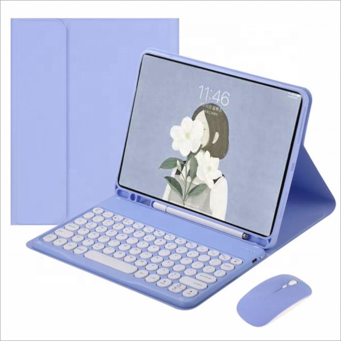 Hot Selling Universal Wireless Keyboard case with mouse For Samsung Galaxy tab 10 inch 11 inch