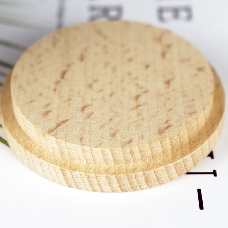 High Quality Wholesale Covering Party Decoration Wooden Candle Jar Lid Can Custom Electroplating stickers