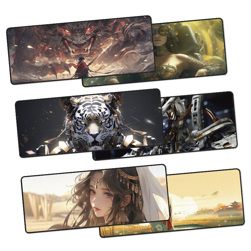 Rubber Computer Keyboard Mousepads Big Desk Mat Anime Sublimation Custom XXL Gaming Mouse Pad Blanks