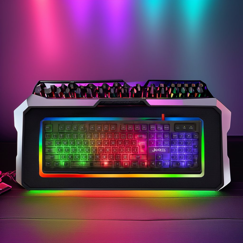 New design RGB backlit gaming keyboard QWERTY 24 mode wireless mechanical keyboard red ABS