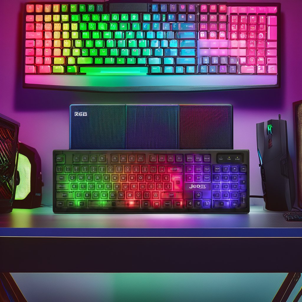 New design RGB backlit gaming keyboard QWERTY 24 mode wireless mechanical keyboard red ABS