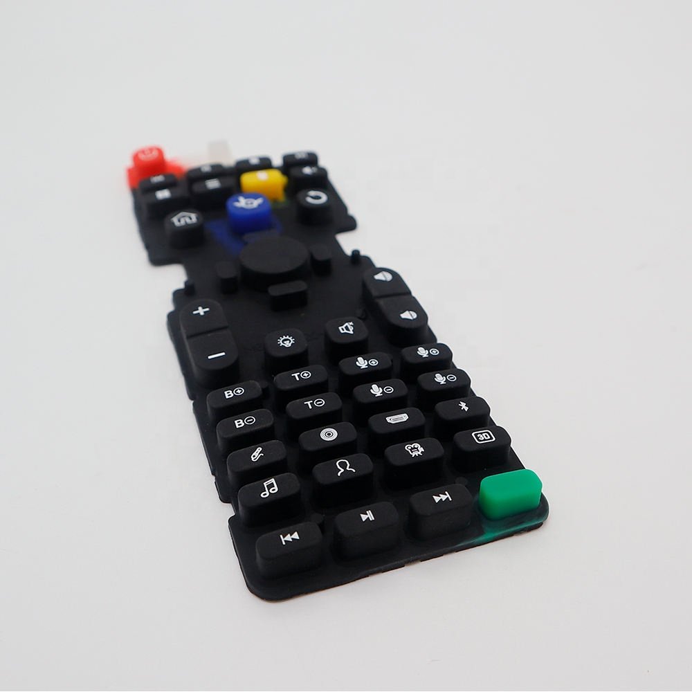 Customized Laser Engraved Waterproof Key Keyboard Switch Button Non-Standard Remote Control Keypad Silicone Rubber Products