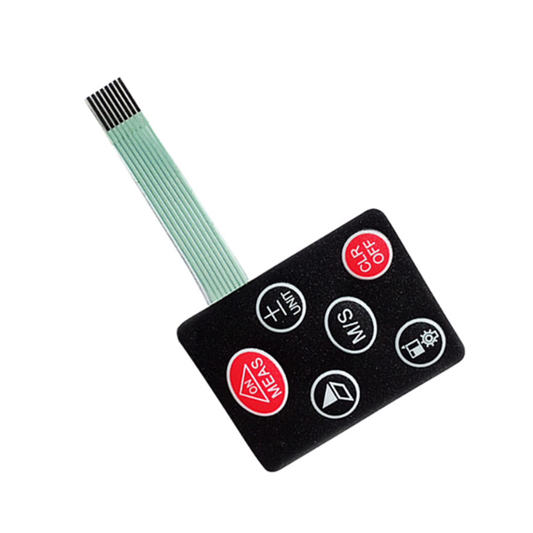 Custom Embossed Button Metal Dome front panel control keyboard graphic overlay membrane switch