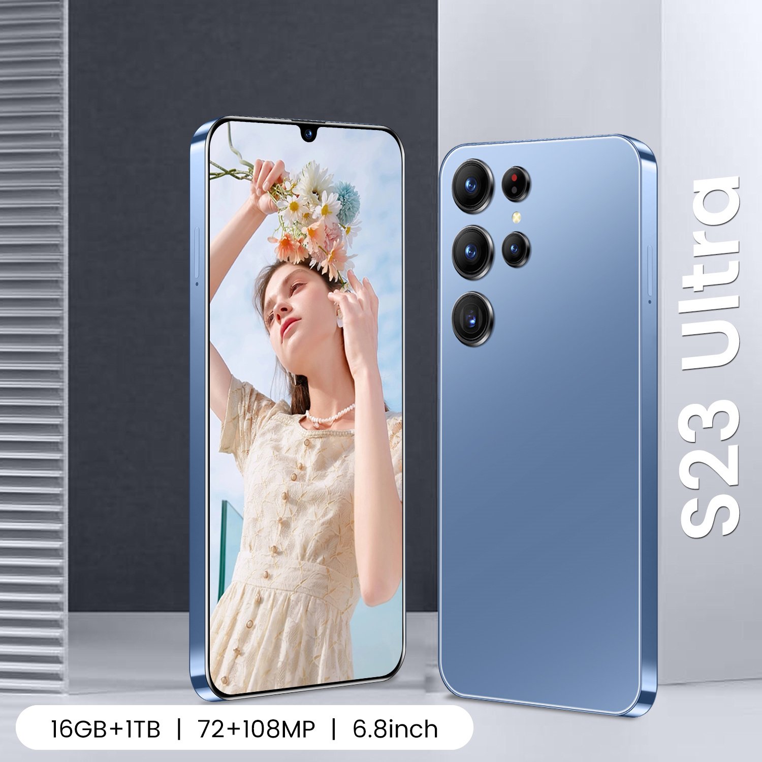 New Galaxy S23 Ultra original 5G smartphone 16GB+1TB Snapdragon 8 10 core with stylus 7.2in large screen Android 12 phone