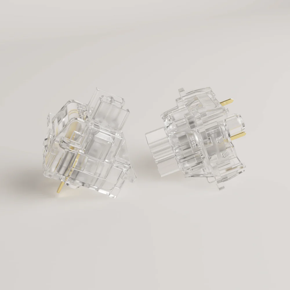 AKKO V3 Crystal Pro Transparent Keyboard Switch 45gf Actuation Force Key Pre-Lubed Switches