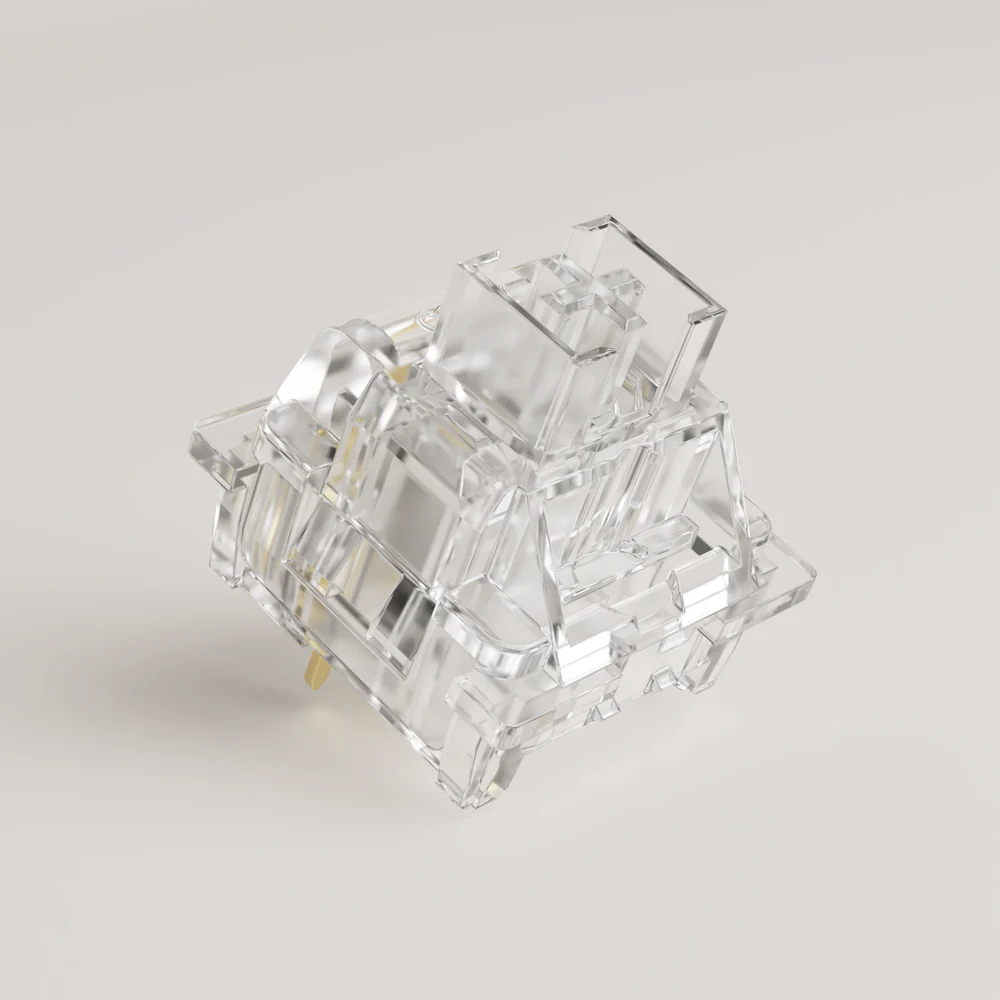 AKKO V3 Crystal Pro Transparent Keyboard Switch 45gf Actuation Force Key Pre-Lubed Switches