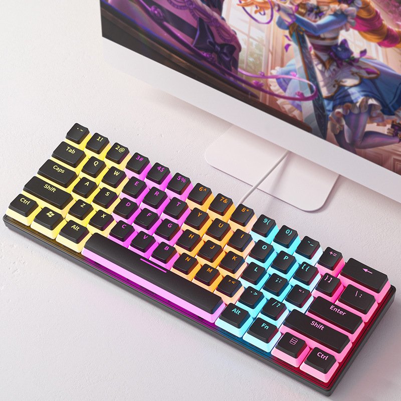 OEM Custom 61 Keys 60% Wired Mechanical Gaming Keyboard RGB Backlit 60 Percent Gaming Mechanical Keyboard
