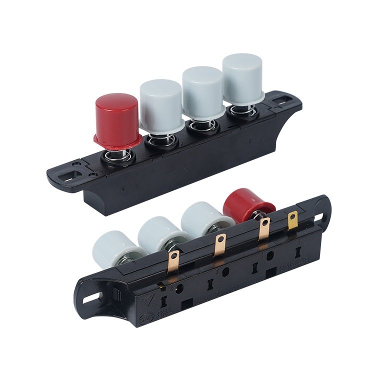Skillful Manufacture Electronic Appliances Table Fan Parts Touch Keyboard 4 Pin Button Switch