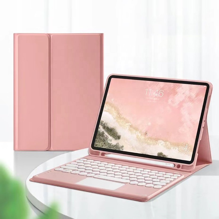 for 2024 ipad air 4 5 6 ipad pro 11 10th 10.9 10.2 10.5 9.7 inch cases with touchpad wireless keyboard cover combo