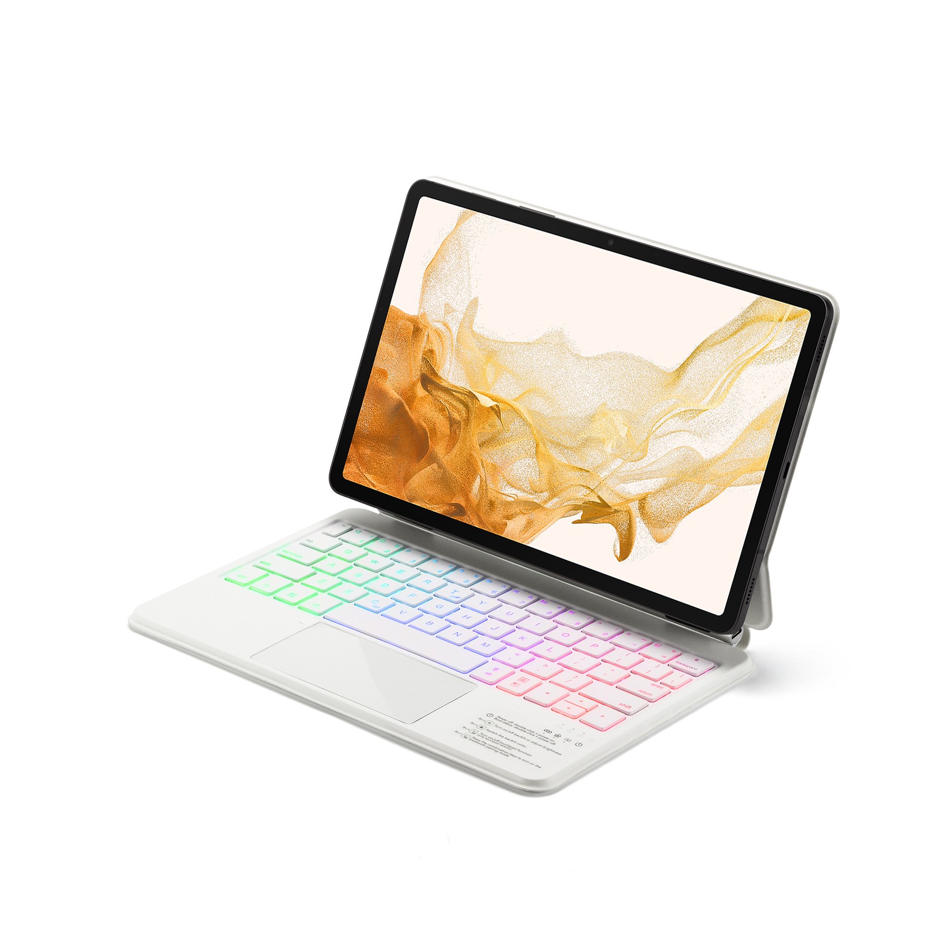 Portable Magnetic Tablet Case Magic Backlit Keyboard Tablet Cover Case for Samsung Galaxy Tab S8/S9FE 11inch A9Plus S7 FE 12.4"
