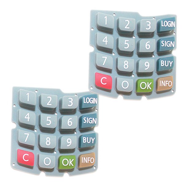 OEM ODM Custom Silicone Button Keyboard Keypad Switches Wide Range Compatibility Electronic Devices Rubber PVC Mould Processing