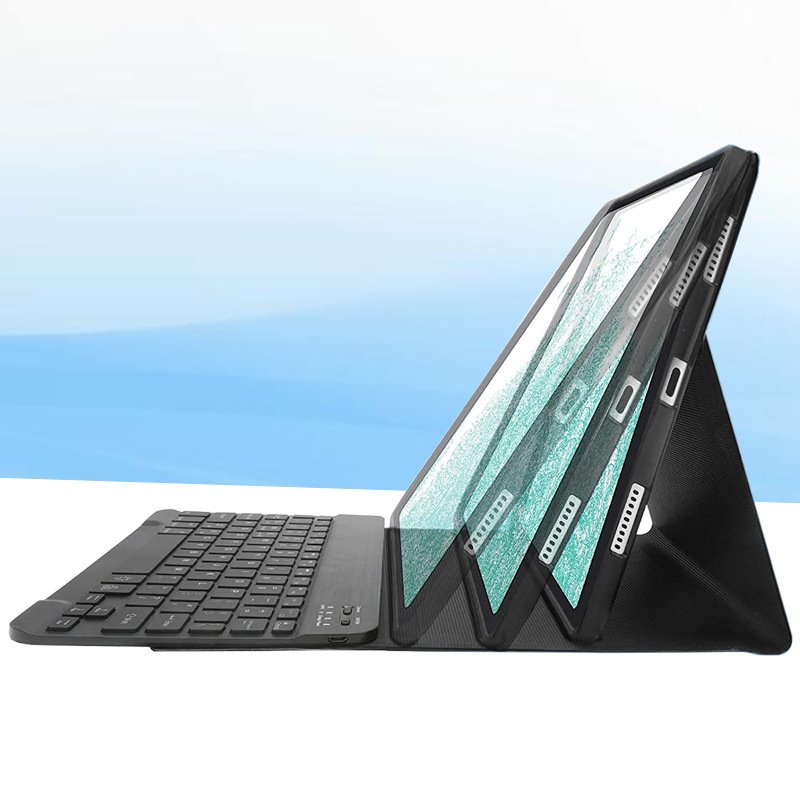 Wireless BT Keyboard Tablet Case for Samsung Tab S8 ultra Plus S9 S8 ULTRA S7 A8 A7 with Pen Holder