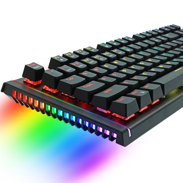 X61 RGB Mix Backlit104 Anti-ghosting Blue Red Switch Wired Gaming Mechanical Keyboard For Game Laptop PC Russian US