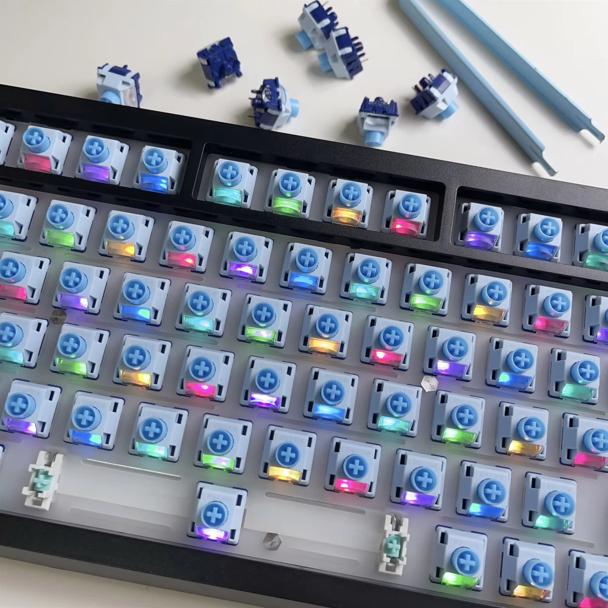 Skyocean Switch 40g Factory Lubrication Switch 5pins 22mm Customized Mechanical Switch for Gaming Office Keyboard DIY