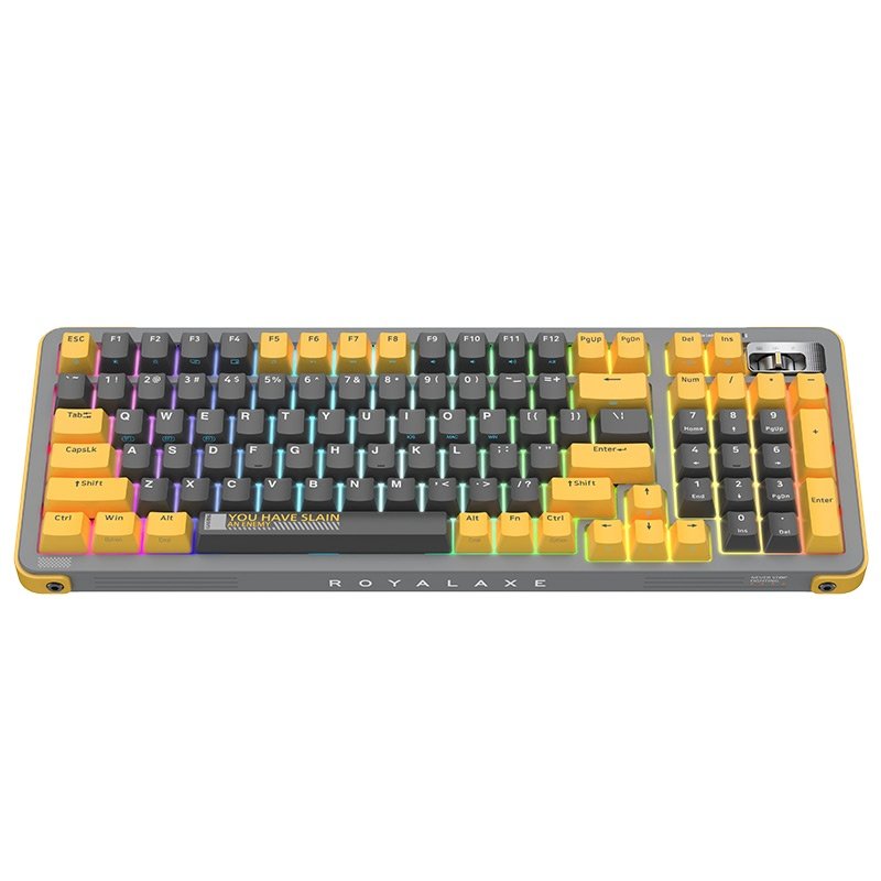 ROYALAXE Y98 Wireless Mechanical Keyboard Hot swappable Wired Dual Mode Wireless Keyboard RGB Backlit