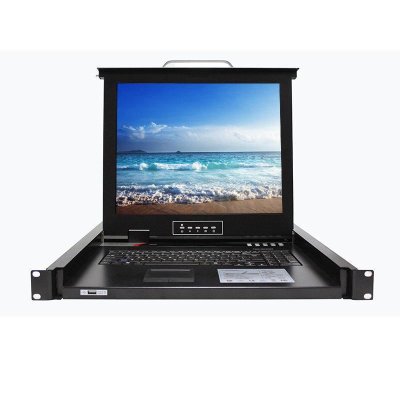 Promotion 17inch 8 port lcd kvm switch 1U Rackmount VGA cable kvm extender usb kvm switch