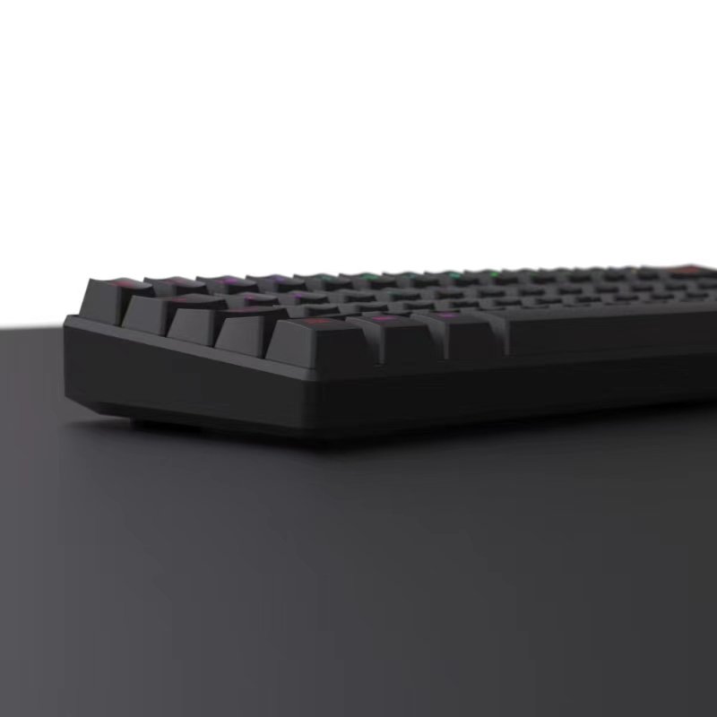 Portable 60% Mechanical Gaming Keyboard LED Backlit Compact 61 Keys Mini Wired Keyboard with Red Switch for Windows Laptop PC