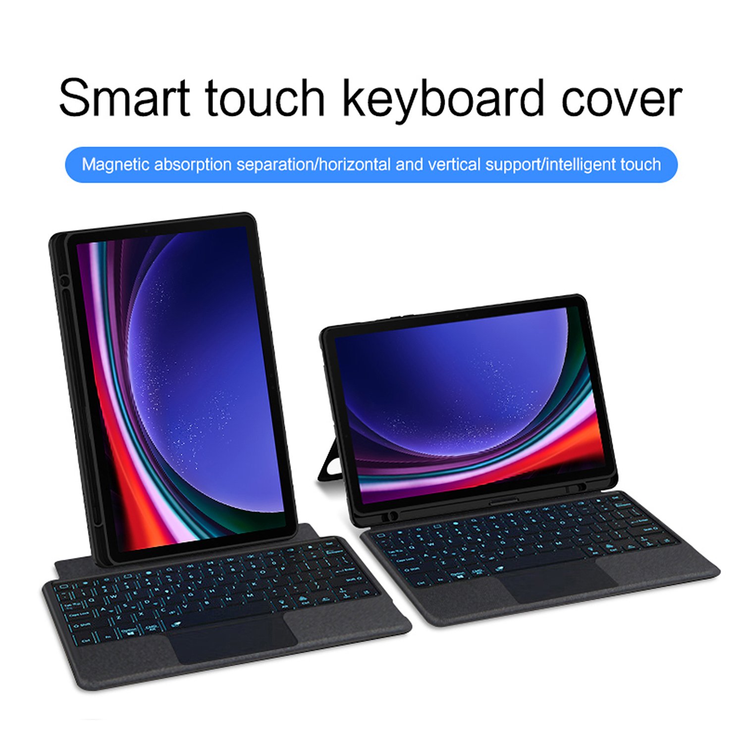 Tablet Keyboard Case for Samsung Galaxy Tab S9 Ultra 14.6 2023 Cover with Blue tooth Keyboard Combo for Galaxy Tab S8 S9 Ultra