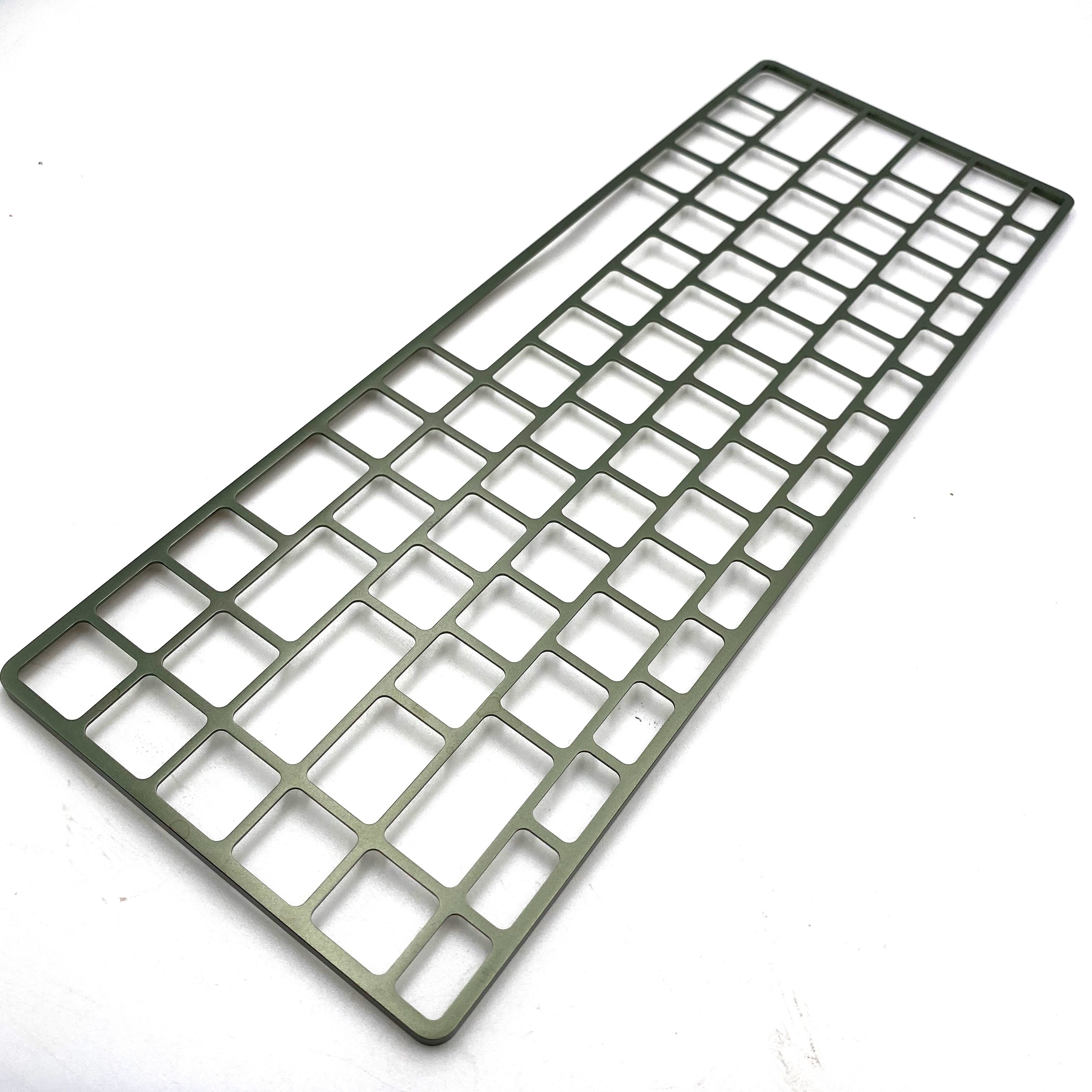 Cnc Milling Machining Anodizing Aluminum Cover Mechanical 68 96 1800 Gaming Keyboard 60% 65% Aluminium Case Parts Service