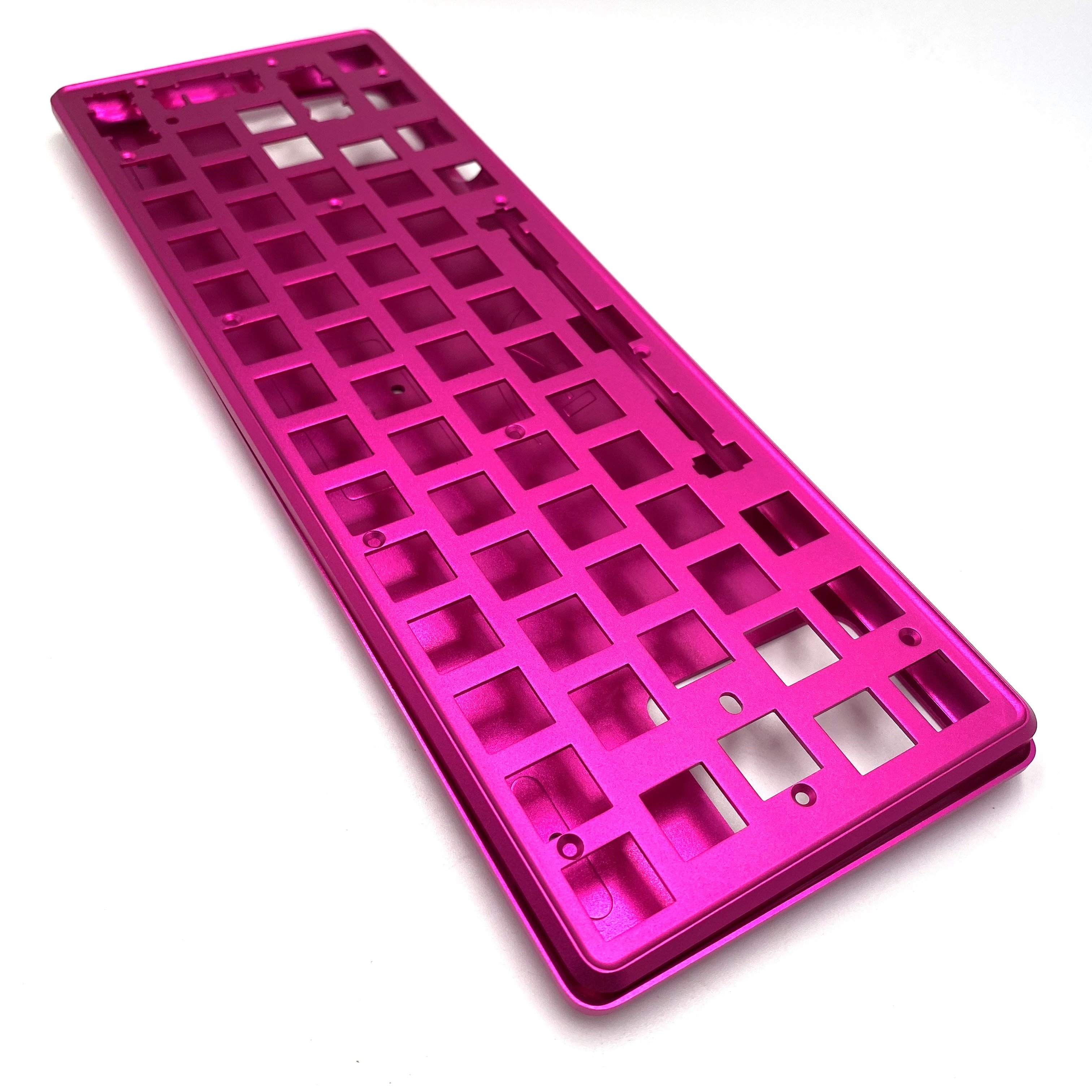 Cnc Milling Machining Anodizing Aluminum Cover Mechanical 68 96 1800 Gaming Keyboard 60% 65% Aluminium Case Parts Service