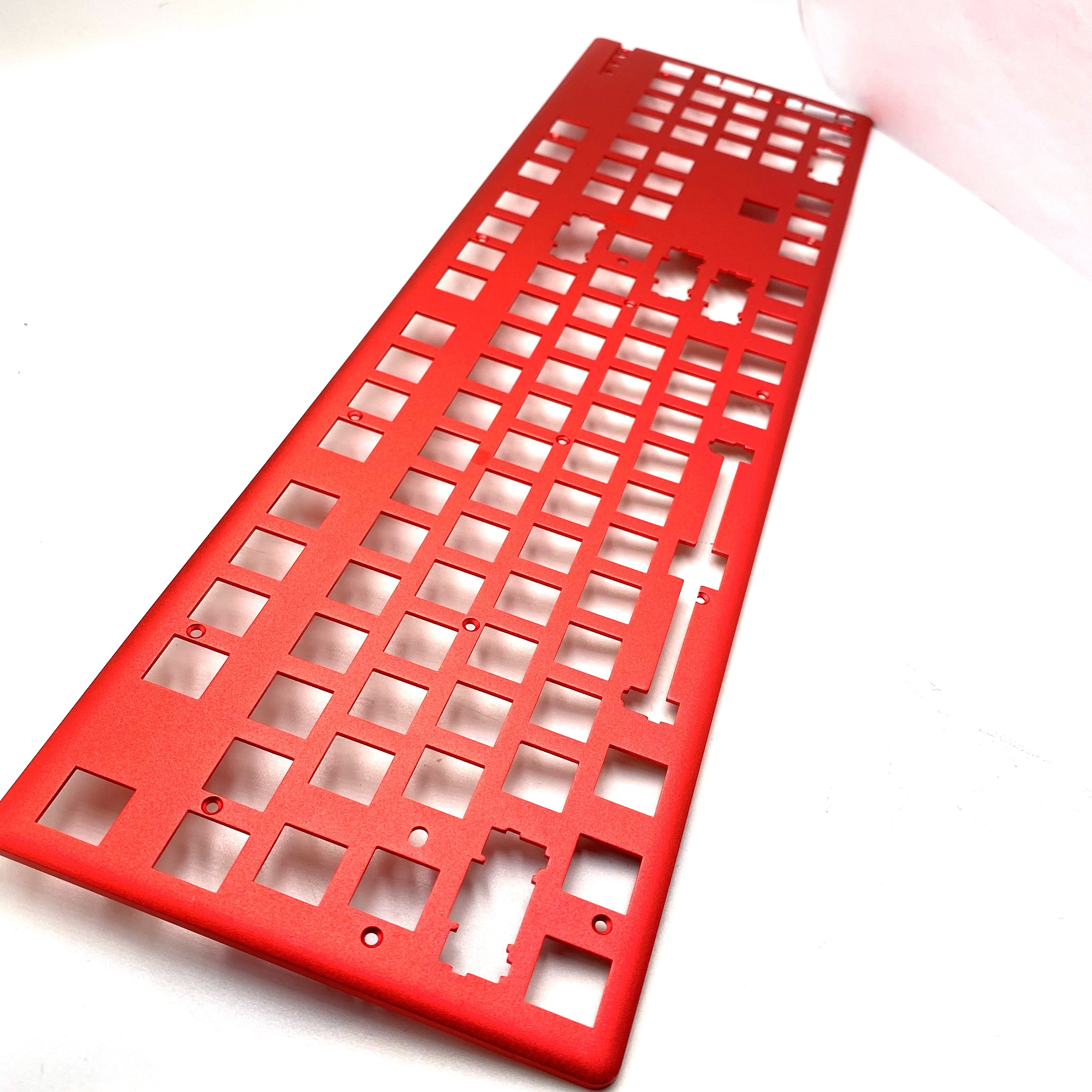 Cnc Milling Machining Anodizing Aluminum Cover Mechanical 68 96 1800 Gaming Keyboard 60% 65% Aluminium Case Parts Service