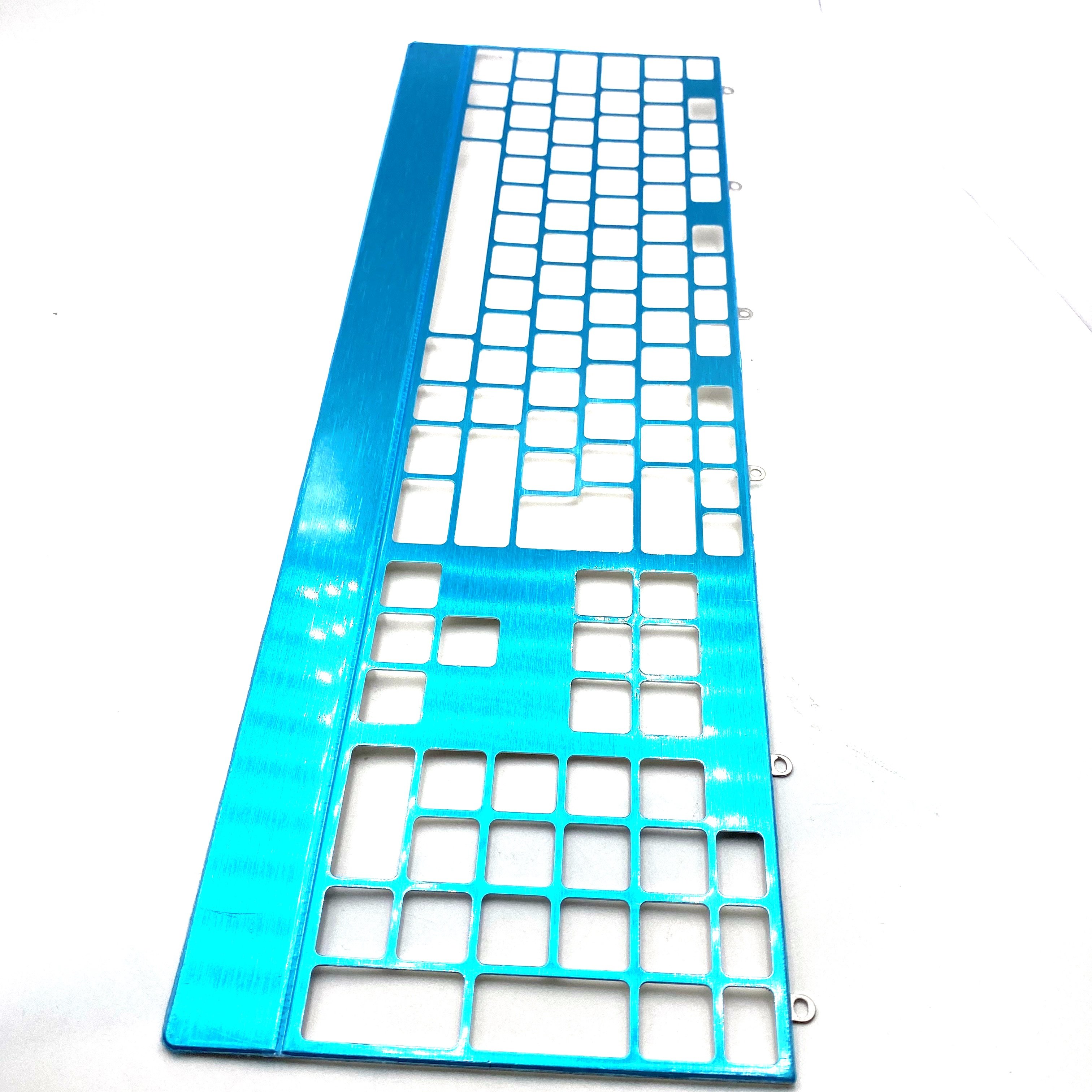 Cnc Milling Machining Anodizing Aluminum Cover Mechanical 68 96 1800 Gaming Keyboard 60% 65% Aluminium Case Parts Service