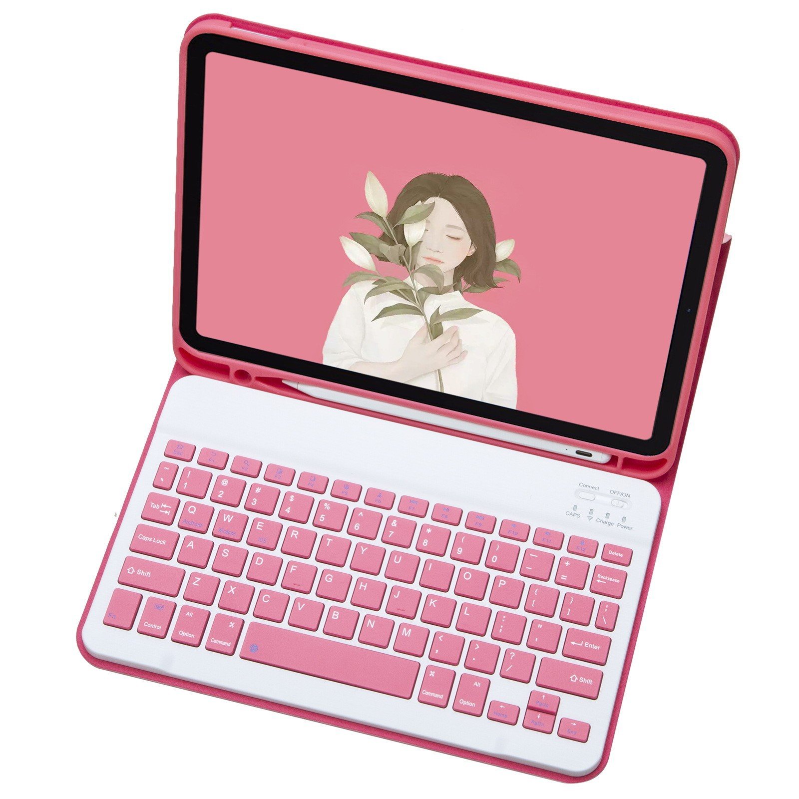For Detachable Ipad Case Merge with Keyboard (Keyboard in Spanish) S6 lite Ipad Cases
