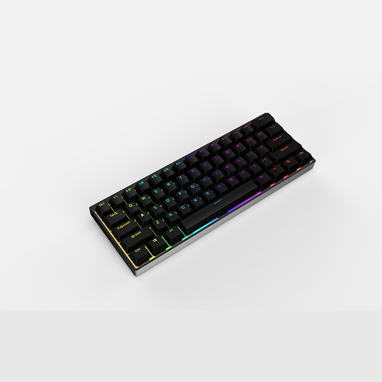 Wired RGB Backlight Gaming Keyboard Mechanical Switches Multimedia 61 keys Mini Portable Keyboards