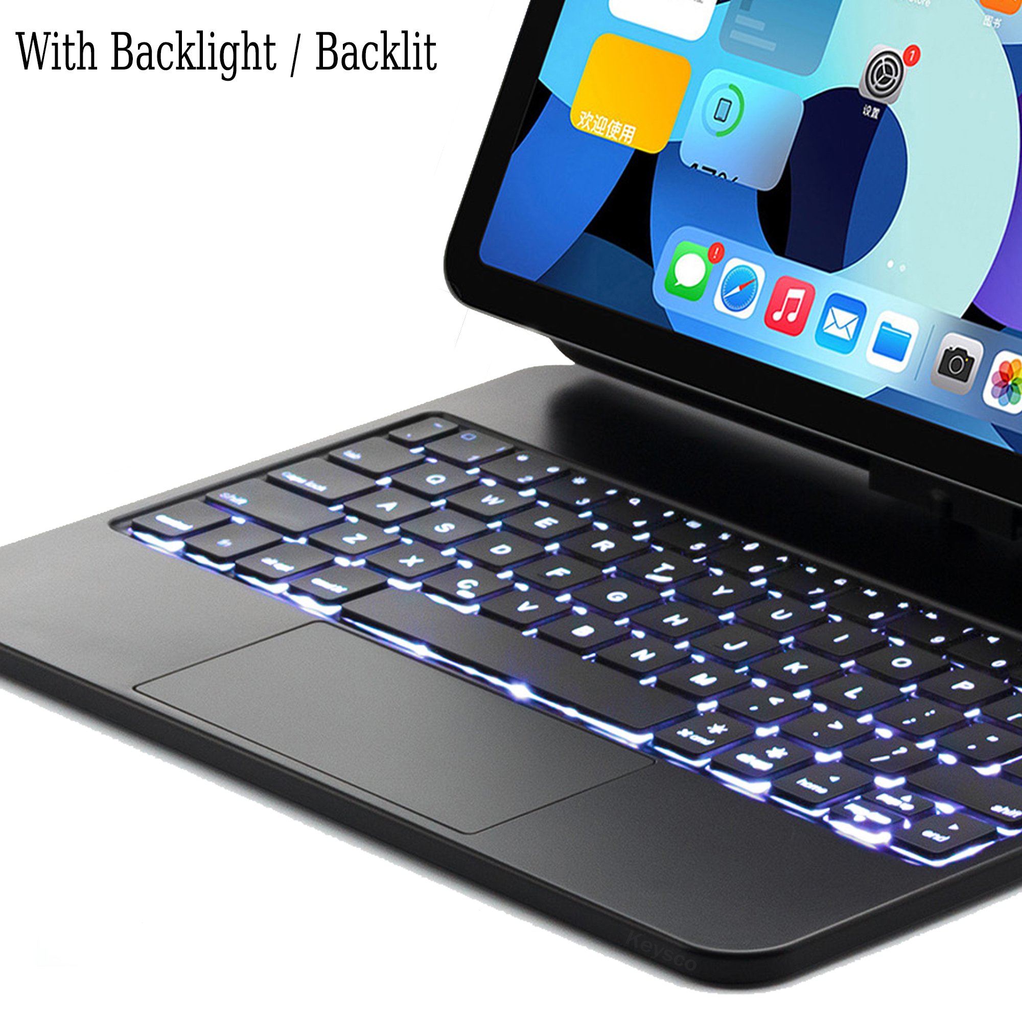 New Arrival PU Leather ABS Backlight Touchpad Magnetic Wireless Rotatable Magic Keyboard Cases For Ipad pro 10.9 11 12.9