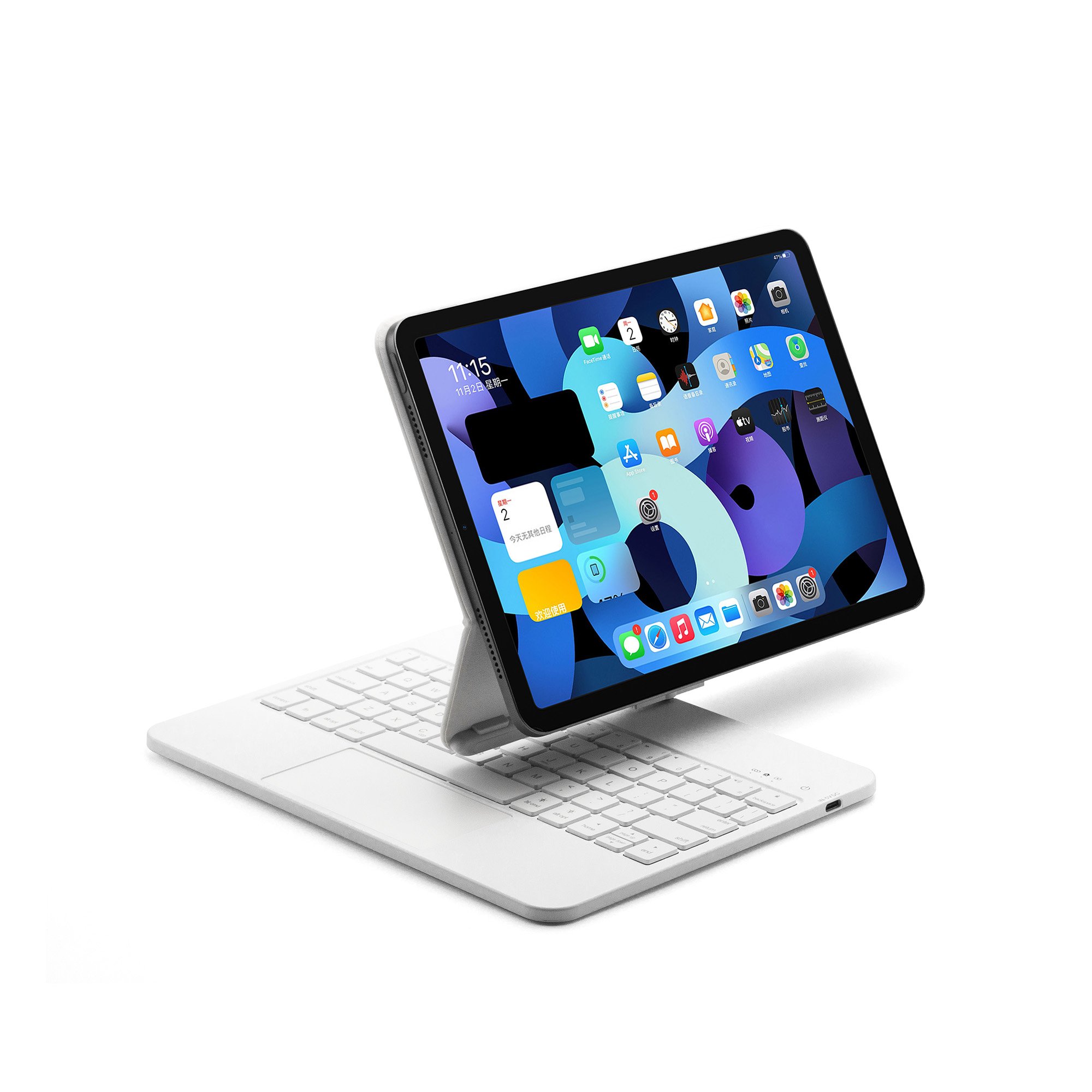 New Arrival PU Leather ABS Backlight Touchpad Magnetic Wireless Rotatable Magic Keyboard Cases For Ipad pro 10.9 11 12.9