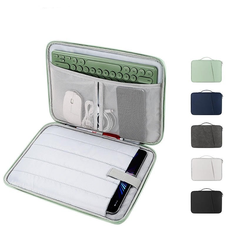 Wholesale fashion waterproof portable zipper plush 11 12.9 inch organizer keyboard tablet pouch bag for ipad pro