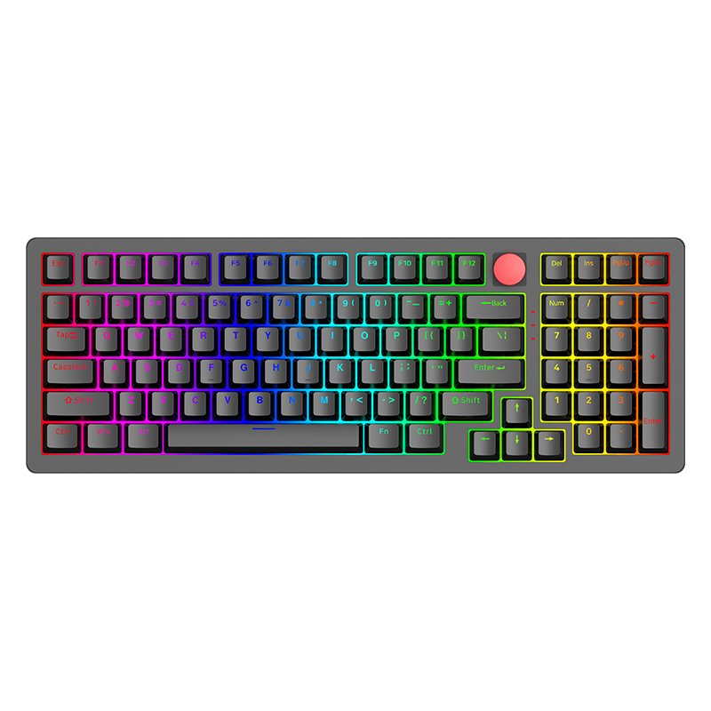 OUSAID DK98A Wireless RGB Backlight Keyboard 98 Keys Mechanical Switches Multimedia Teclado