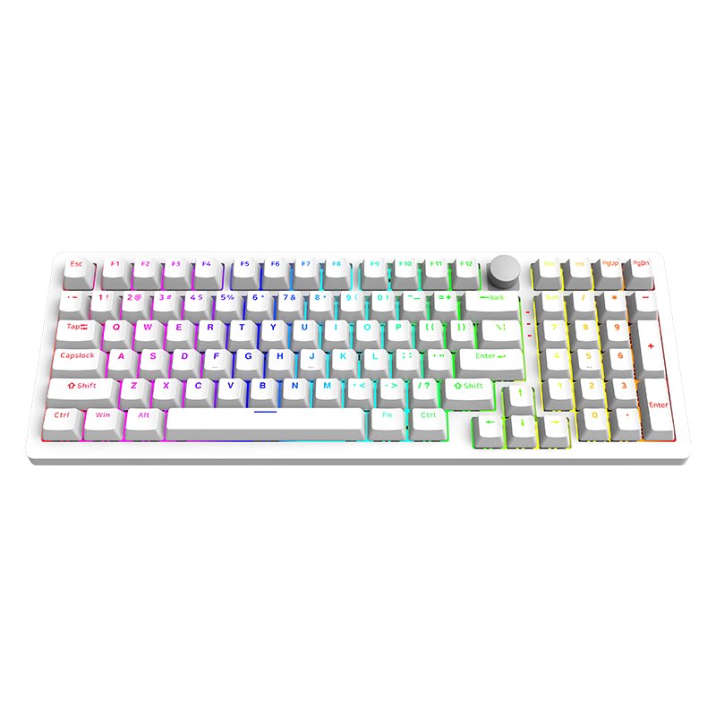 OUSAID DK98A Wireless RGB Backlight Keyboard 98 Keys Mechanical Switches Multimedia Teclado