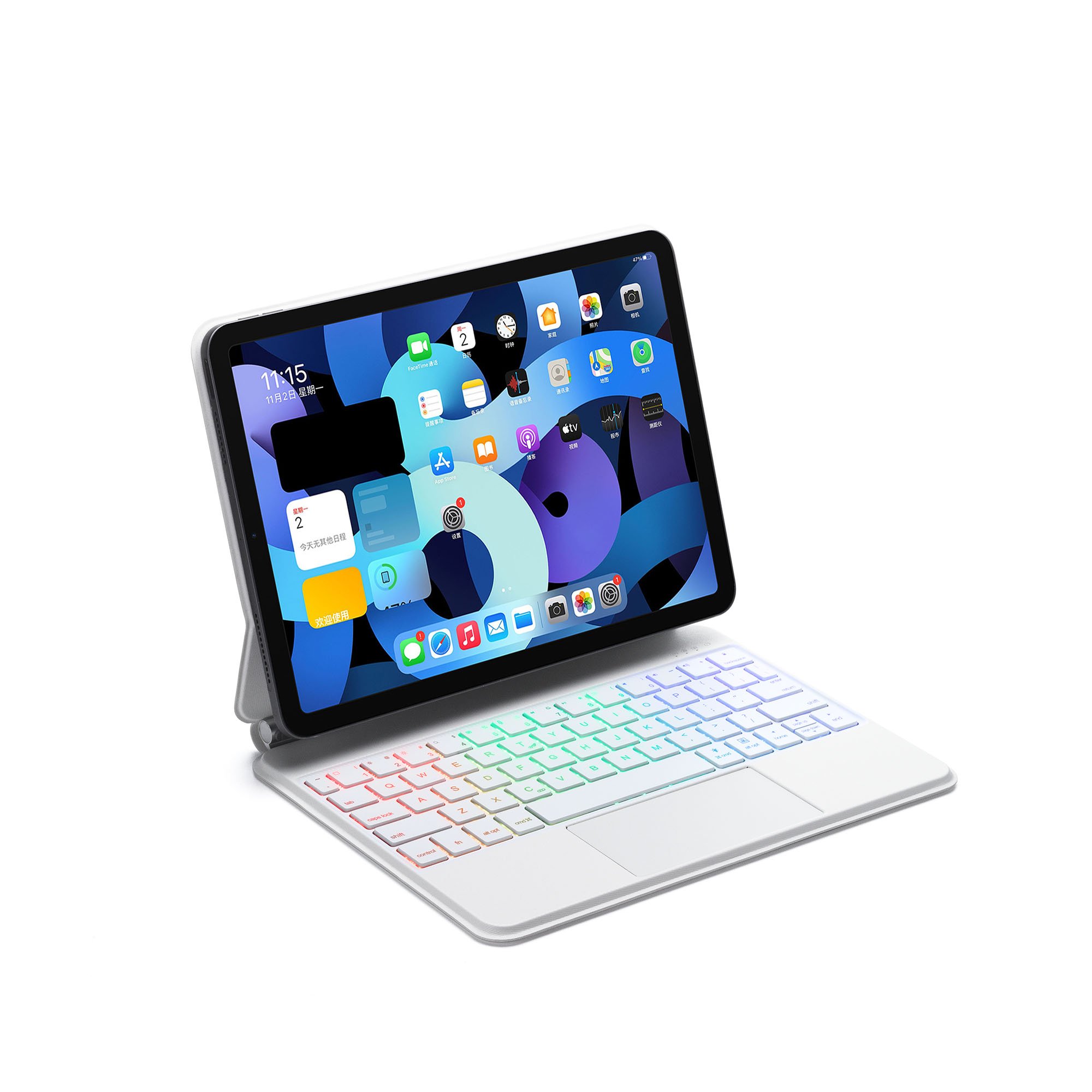 For IPad Keyboard Case Tablet Keyboard Case for IPad 11 Inch for 12.9 Inch Tablet Cover Magic Keyboard Case PU Leather Cover