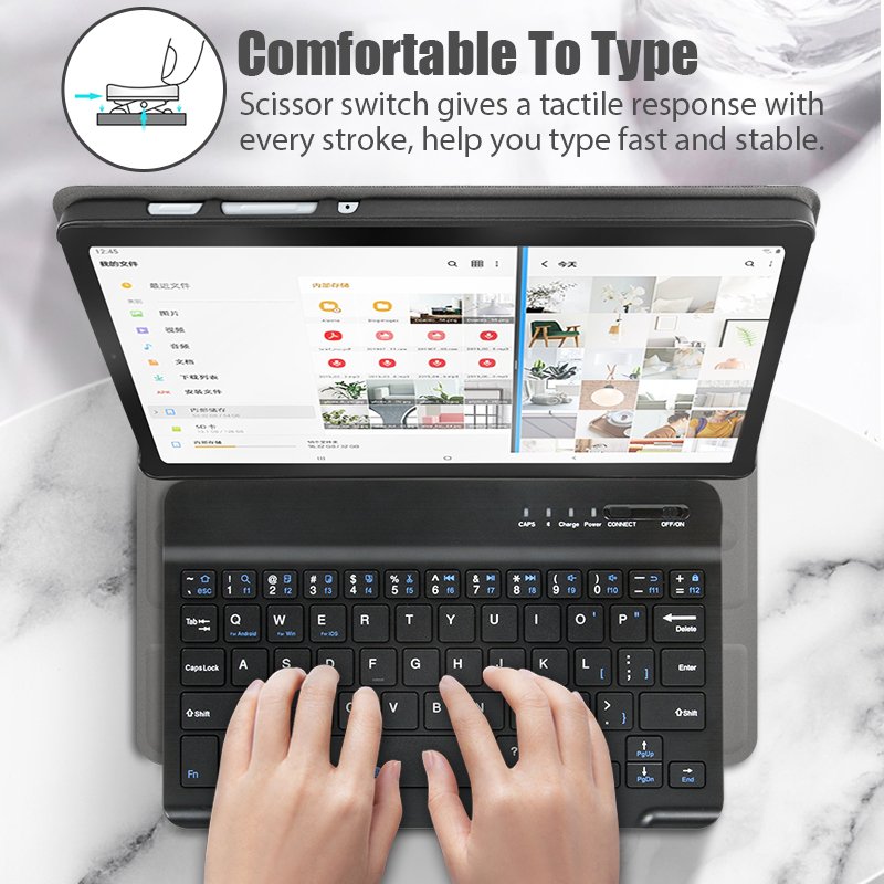 OEM School Education Wireless Keyboard Case for Samsung Galaxy 2021 Tab A7 Lite 8.7 inch Laboratory Wireless Keyboard